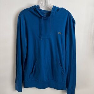 Lacoste Lightweight Cotton Pullover Hoodie - M
